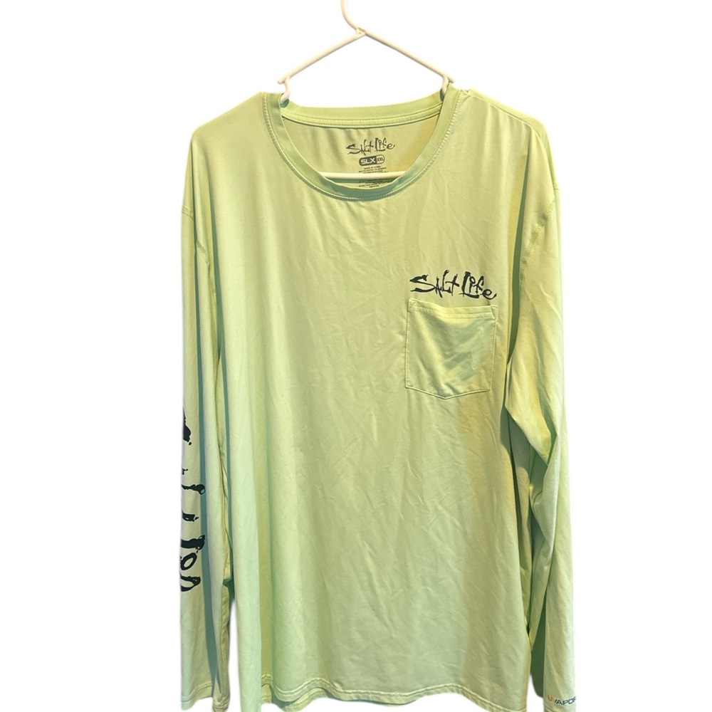 Salt Life Men's Light Green Long Sleeve Tee